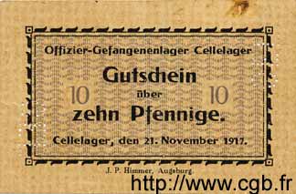 10 Pfennig GERMANY Cellelager 1917 K.27 VF