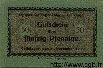 50 Pfennige GERMANIA Cellelager 1917 K.27 q.FDC