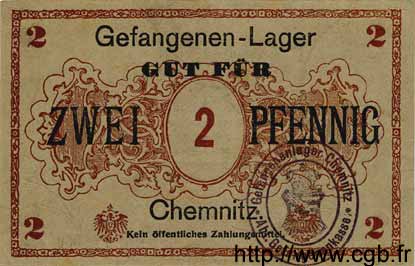 2 Pfennig GERMANY Chemnitz 1917 K.29 UNC-