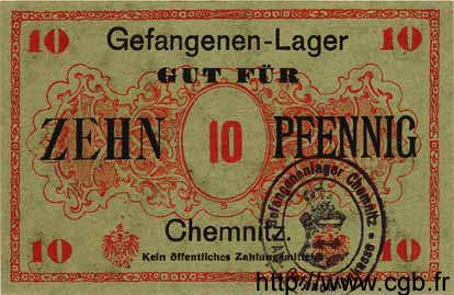 10 Pfennig DEUTSCHLAND Chemnitz 1917 K.29 fST+