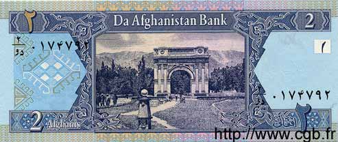 2 Afghanis AFGHANISTAN  2002 P.065 NEUF