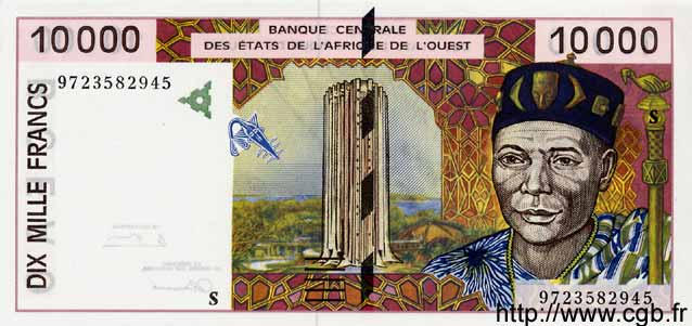 10000 Francs WEST AFRIKANISCHE STAATEN  1997 P.914S fST+