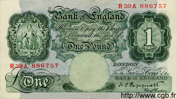 1 Pound INGHILTERRA  1948 P.363d SPL+
