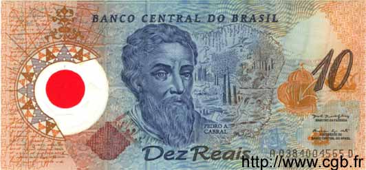 10 Reais BRAZIL  2000 P.248a UNC