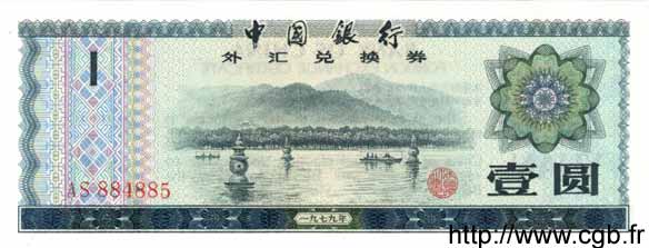 1 Yuan CHINA  1979 P.FX3 SC+