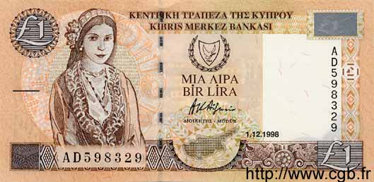 1 Pound CYPRUS  1998 P.60 UNC