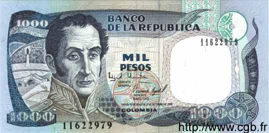 1000 Pesos  COLOMBIA  1995 P.438 FDC