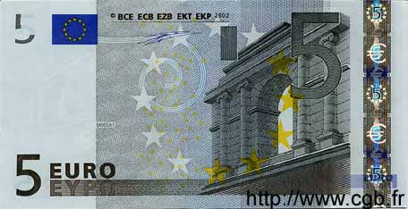 5 Euro EUROPA  2002 €.100.08 UNC