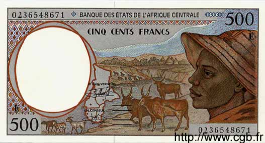 500 Francs STATI DI L  AFRICA CENTRALE  2002 P.201Eh FDC