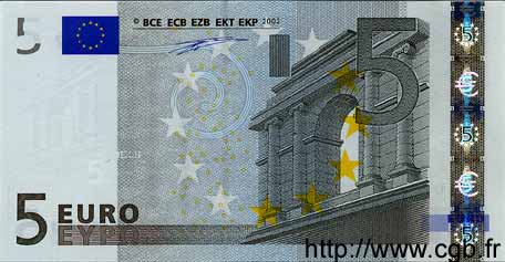 5 Euro EUROPA  2002 €.100.07 UNC