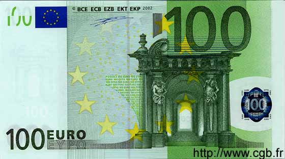 100 Euro EUROPA  2002 €.140.07 UNC