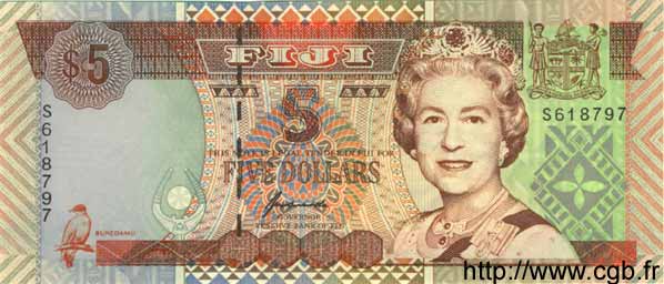 5 Dollars FIDJI  1995 P.0101a NEUF
