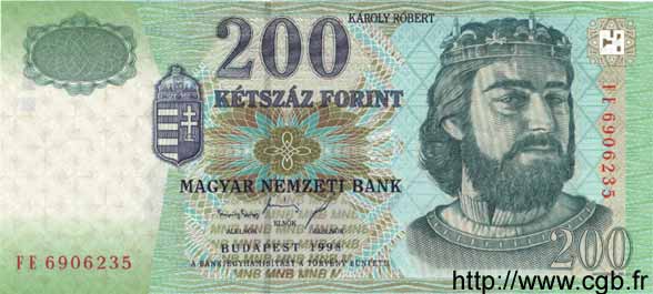 200 Forint HUNGARY  1998 p.178 UNC