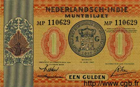 1 Gulden NIEDERLÄNDISCH-INDIEN  1940 P.108a ST