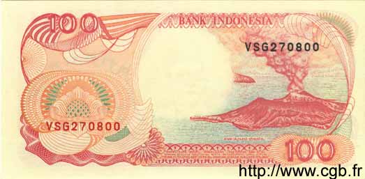100 Rupiah INDONESIA  1992 P.127g UNC