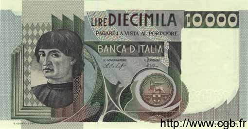10000 Lire ITALIA  1976 P.106a FDC
