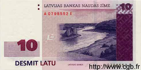 10 Latu LATVIA  2000 P.50 UNC-