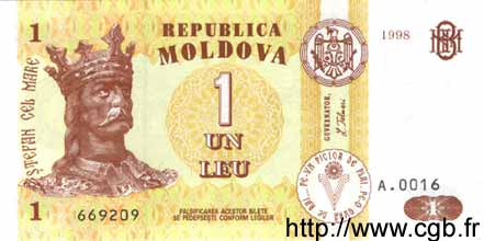 1 Leu MOLDOVIA  1998 P.08c FDC