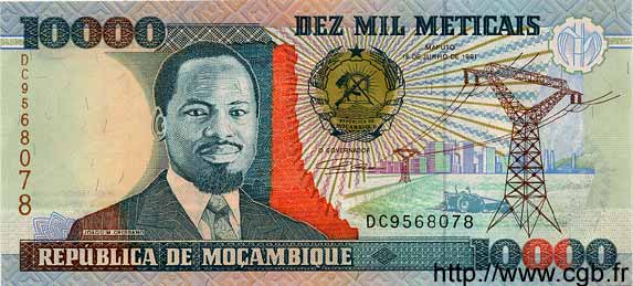 10000 Meticais MOZAMBIQUE  1991 P.137 FDC