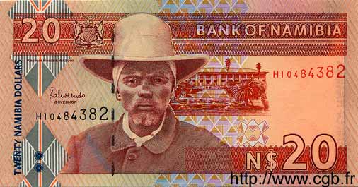 20 Namibia Dollars NAMIBIA  1996 P.05a ST