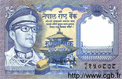 1 Rupee NEPAL  1974 P.22 ST
