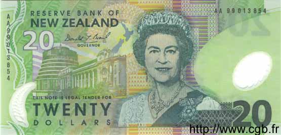 20 Dollars NEW ZEALAND  1992 P.179a UNC