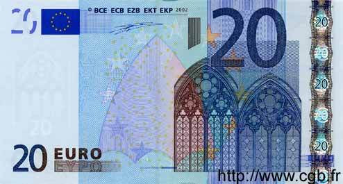 20 Euro EUROPA  2002 €.120.04 ST
