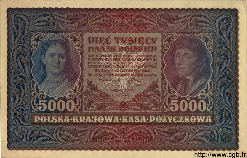 5000 Marek POLONIA  1920 P.031 MBC+ a EBC