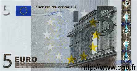 5 Euro EUROPA  2002 €.100.02 UNC