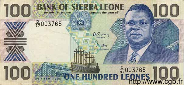 100 Cents SIERRA LEONA  1990 P.18c EBC