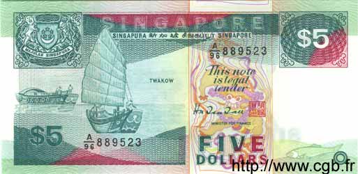 5 Dollars SINGAPUR  1997 P.35 ST