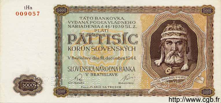 5000 Korun SLOVAKIA  1944 P.14s UNC-