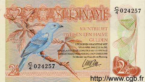 2,5 Gulden SURINAME  1985 P.119a FDC