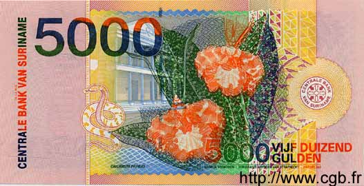 5000 Gulden SURINAM  2000 P.152 ST