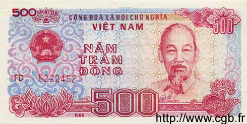 500 Dông VIETNAM  1988 P.101a ST