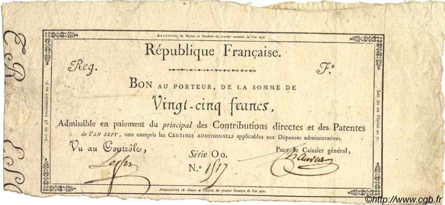 25 Francs FRANCE  1798 Laf.215 TTB