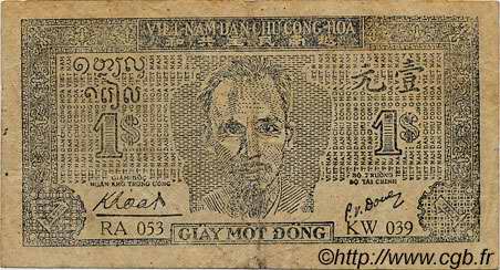 1 Dong VIETNAM  1947 P.009c BC+