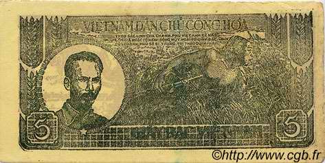 5 Dong VIETNAM  1948 P.017a S to SS