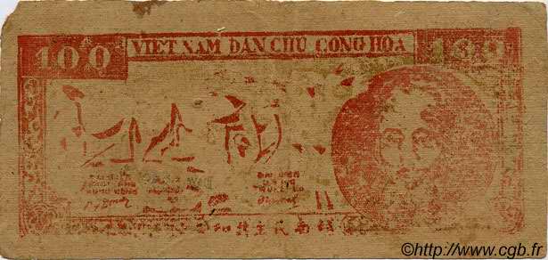 100 Dong VIETNAM  1950 P.056b VF
