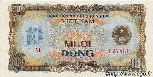 10 Dong VIETNAM  1980 P.086a UNC