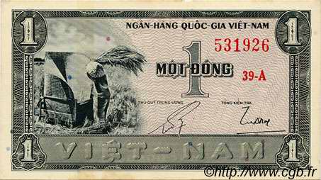 1 Dong VIET NAM SUD  1955 P.11a SUP