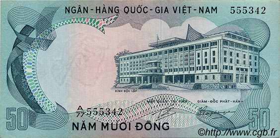 50 Dong VIETNAM DEL SUR  1972 P.30a EBC