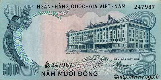 50 Dong VIETNAM DEL SUR  1972 P.30a SC