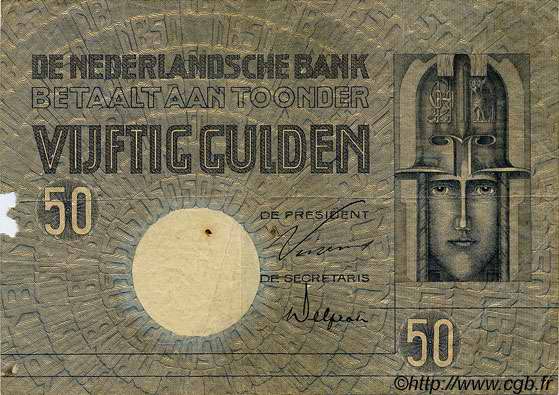 50 Gulden PAYS-BAS  1929 P.047 TB