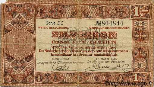 1 Gulden NIEDERLANDE  1938 P.061 SGE