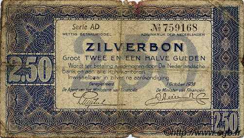 2,5 Gulden PAíSES BAJOS  1938 P.062 RC