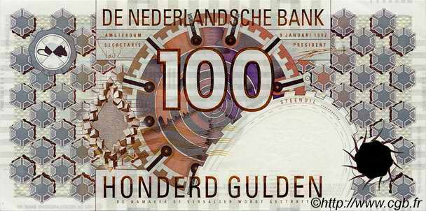 100 Gulden PAYS-BAS  1992 P.101 pr.NEUF