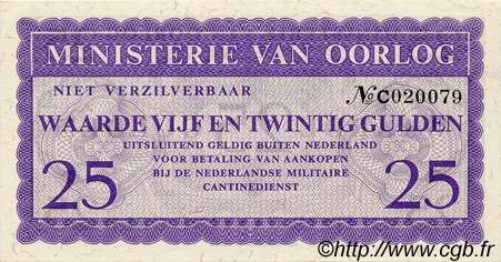 25 Gulden NETHERLANDS  1942 P.M3 UNC