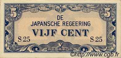 5 Cent NETHERLANDS INDIES  1942 P.120a AU