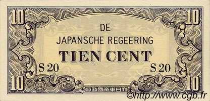 10 Cent INDIAS NEERLANDESAS  1942 P.121a SC+
